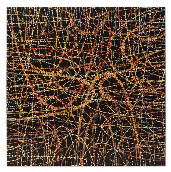 Gravity in Four Directions by Fred Tomaselli, 2001, Executed in 2001