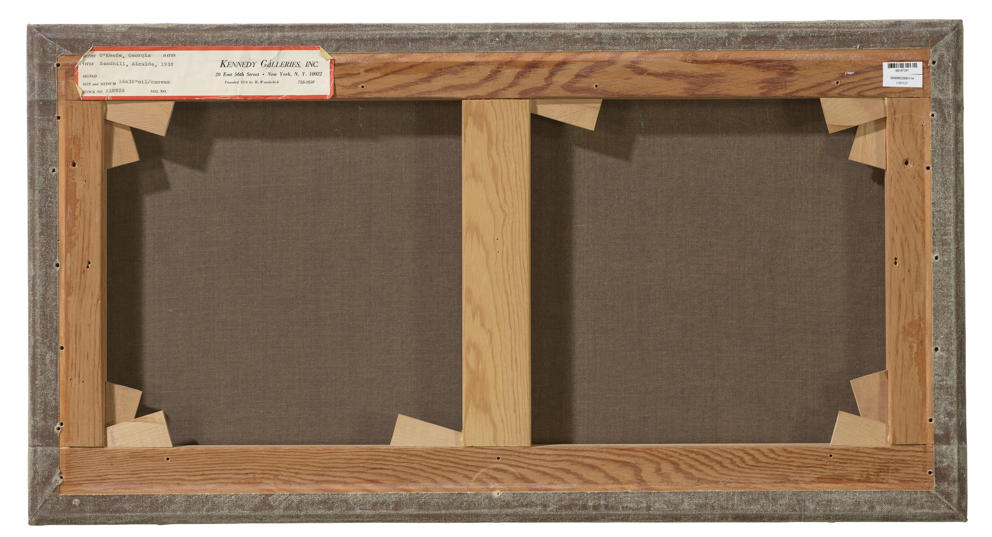 Artwork by Georgia O'Keeffe, Sand Hill, Alcalde, Made of oil on canvas