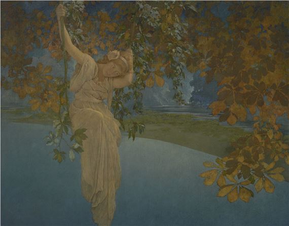 Reveries by Maxfield Parrish, 1913, Painted in 1913
