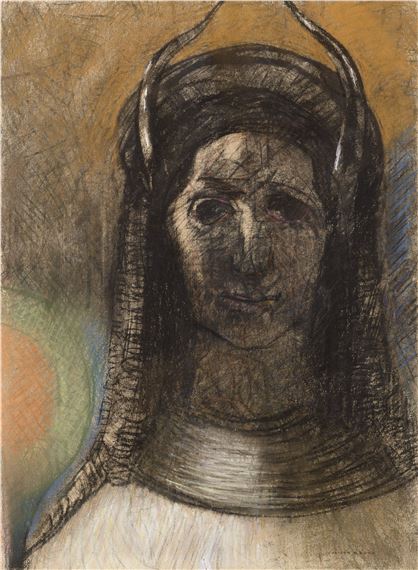 Odilon Redon | Figure devant un arbre | MutualArt