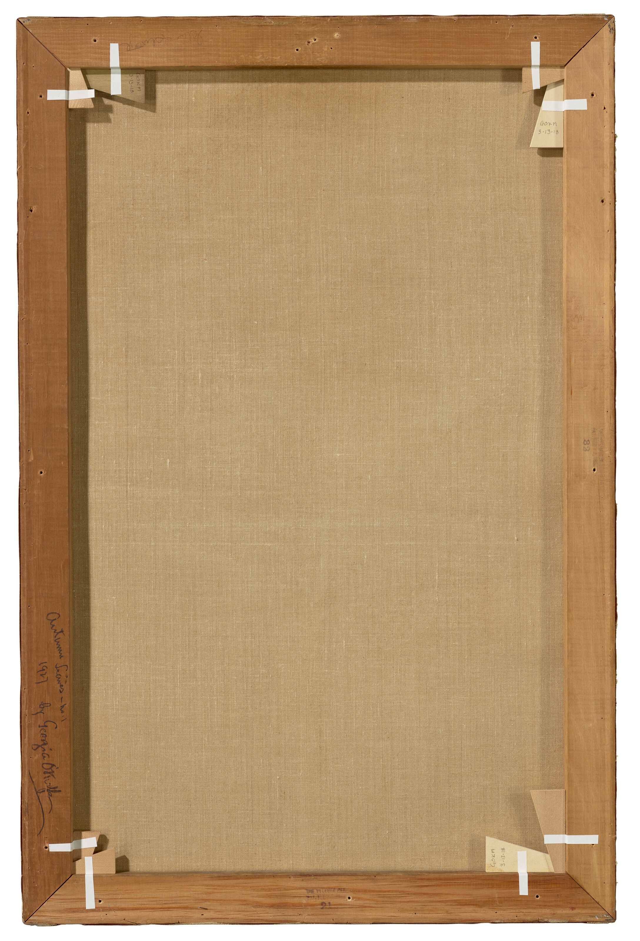 Artwork by Georgia O'Keeffe, Autumn Leaf II, Made of oil on canvas