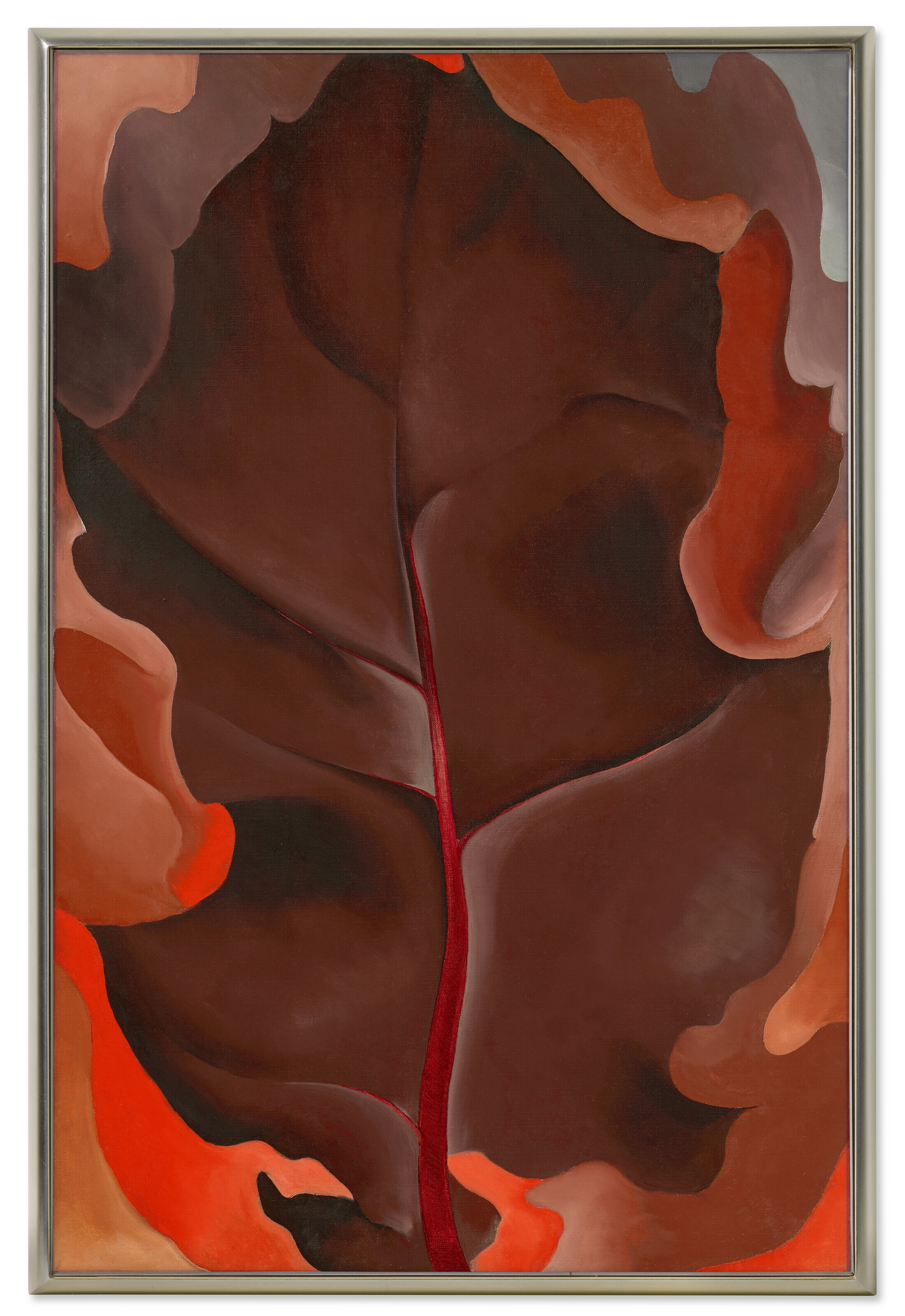Artwork by Georgia O'Keeffe, Autumn Leaf II, Made of oil on canvas