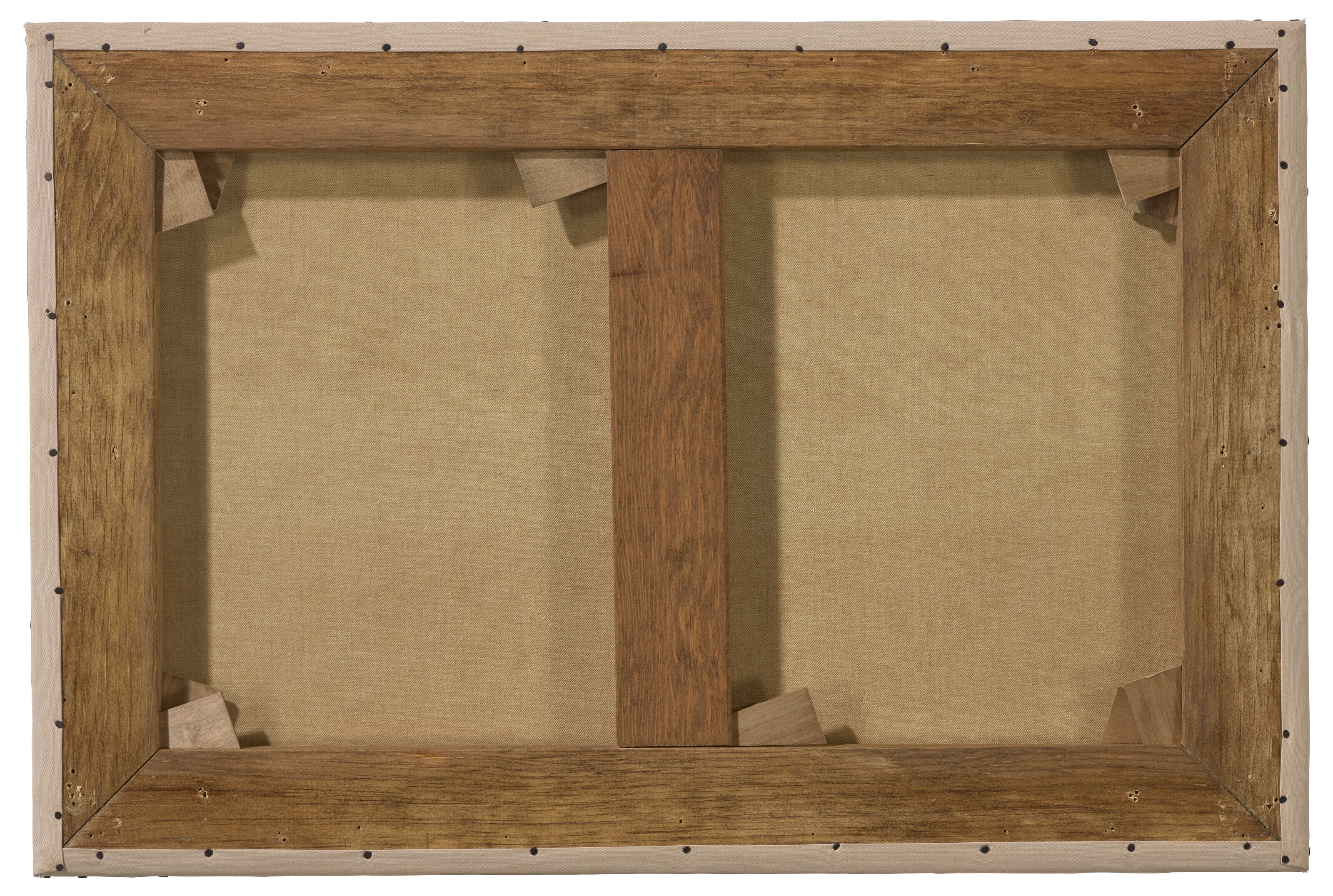 Artwork by Georgia O'Keeffe, Red Hills with Pedernal, White Clouds, Made of oil on canvas