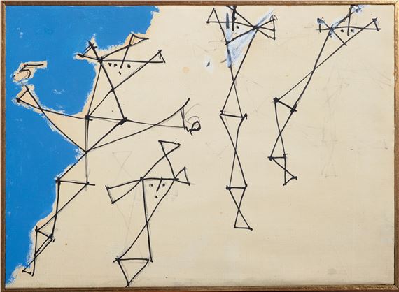 Angeli (Studio) by Osvaldo Licini, 1957