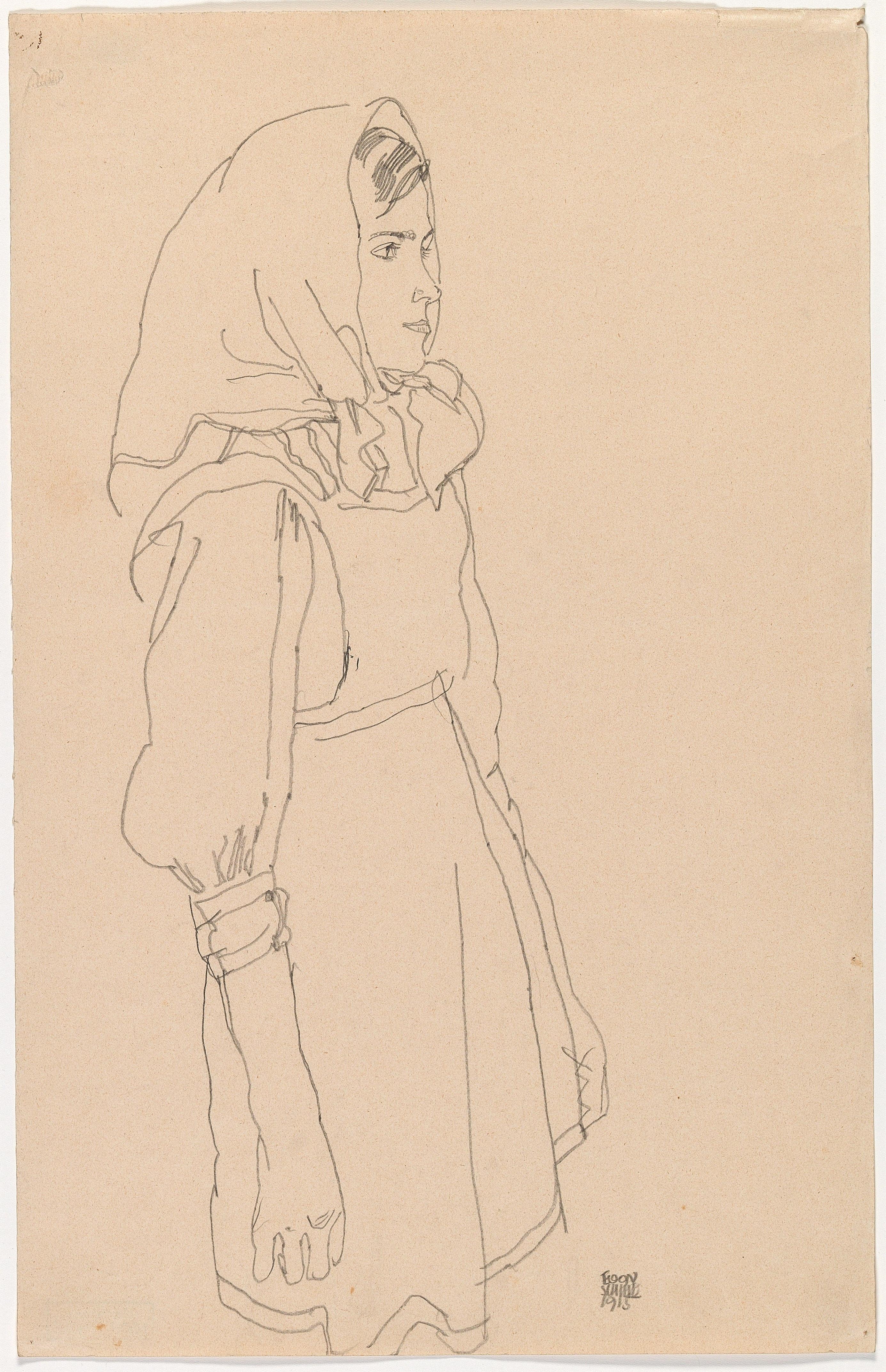 egon-schiele-stehendes-bauernm-dchen-mit-kopftuch-peasant-girl-with