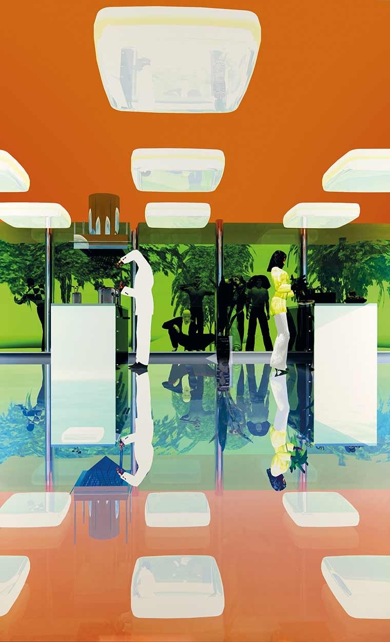 Artwork by Szarka Péter, Hungry Man is Angry Man – Kitchen, Made of C print on aluminum