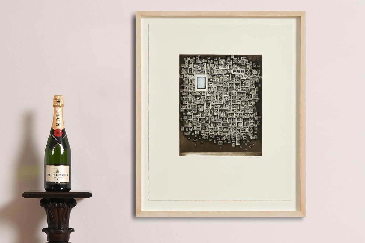 Artwork by Caroline Donohue, Longing in All that Lasts (2008), Made of limited edition etching - numbered 18 from an edition of 30