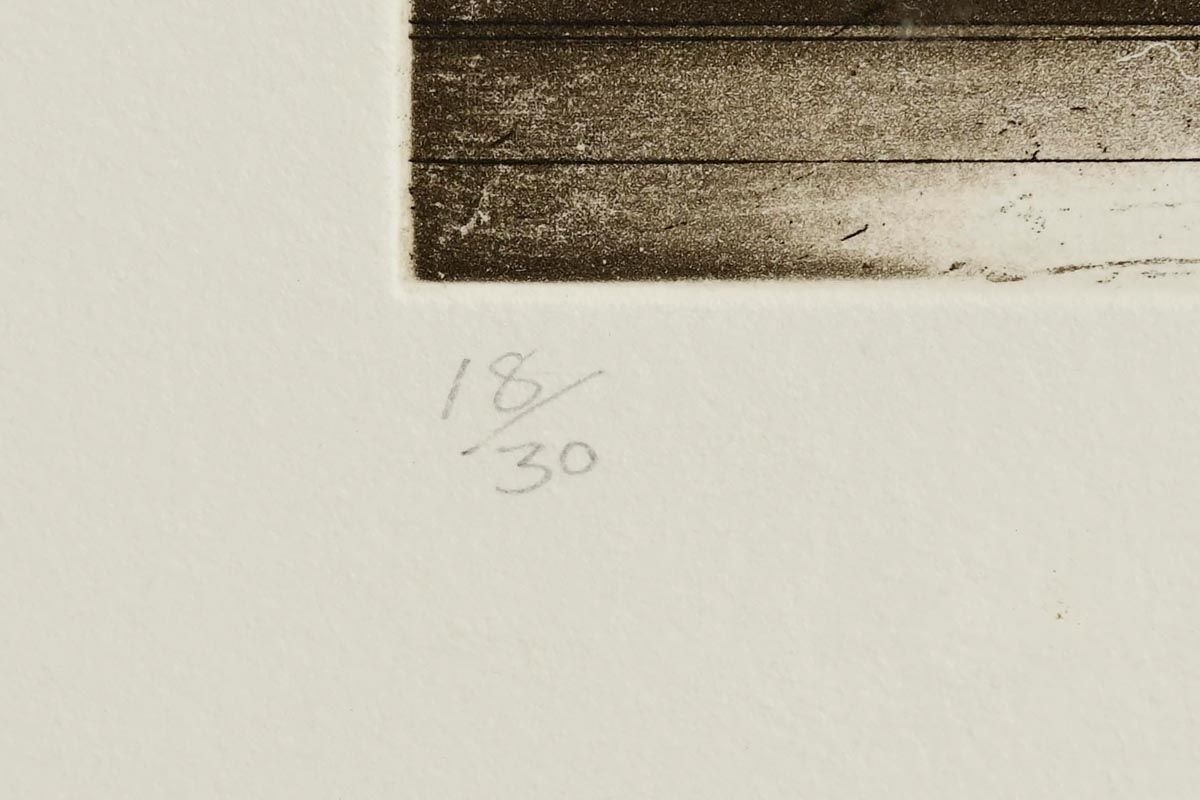 Artwork by Caroline Donohue, Longing in All that Lasts (2008), Made of limited edition etching - numbered 18 from an edition of 30