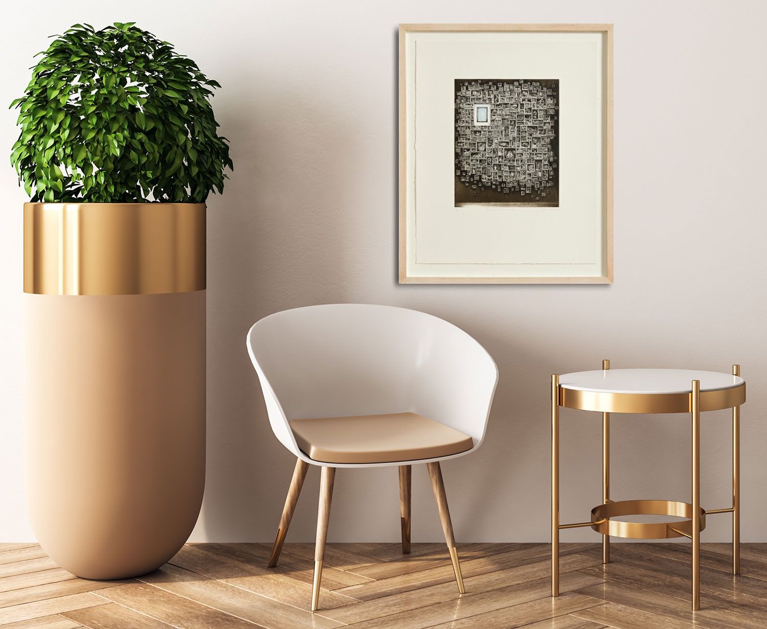 Artwork by Caroline Donohue, Longing in All that Lasts (2008), Made of limited edition etching - numbered 18 from an edition of 30