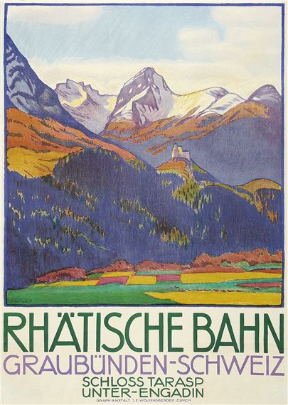 Rhätische Bahn Graubünden-Schweiz Schloss Tarasp Unterengadin