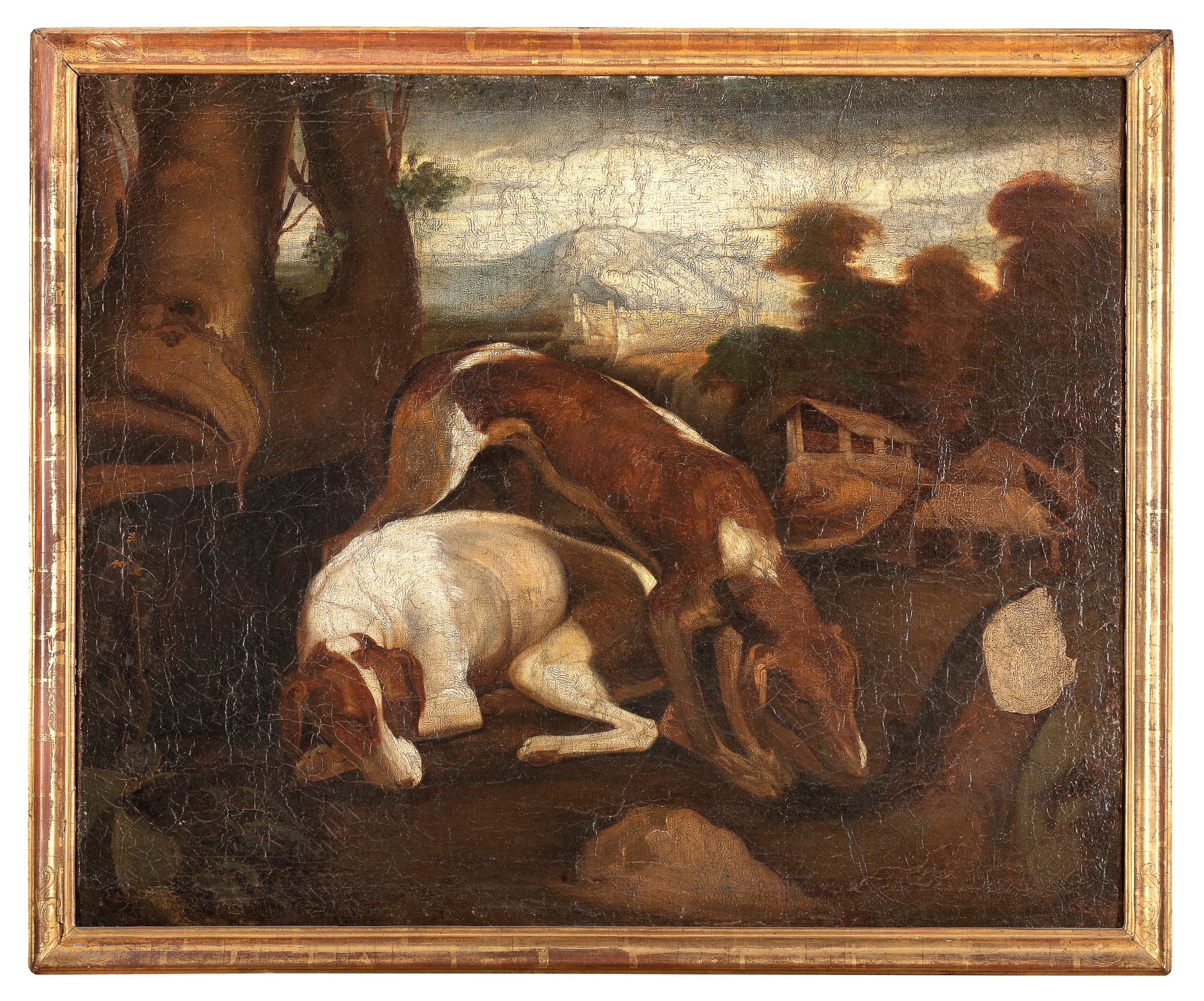 David de Coninck | PAESAGGIO CON CANI A RIPOSO | MutualArt
