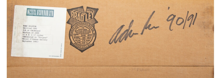 Artwork by Adam Rolston, Untitled (Trojan Boxes), Made of Ink on cardboard