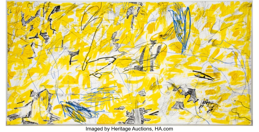 Artwork by William Anastasi, Yankee Doodle, Made of Oil and pencil on canvas