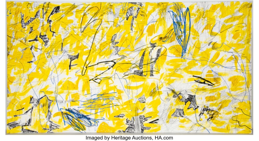 Artwork by William Anastasi, Yankee Doodle, Made of Oil and pencil on canvas