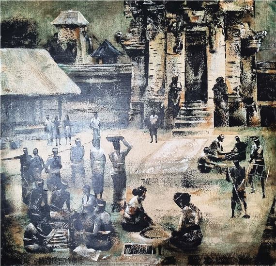 Di Halaman Pura II, 2004 by Gusti Agung Mangu Putra, 2004