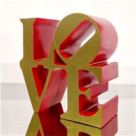 Indiana Robert | Love Red Gold | Compare similar artworks | MutualArt