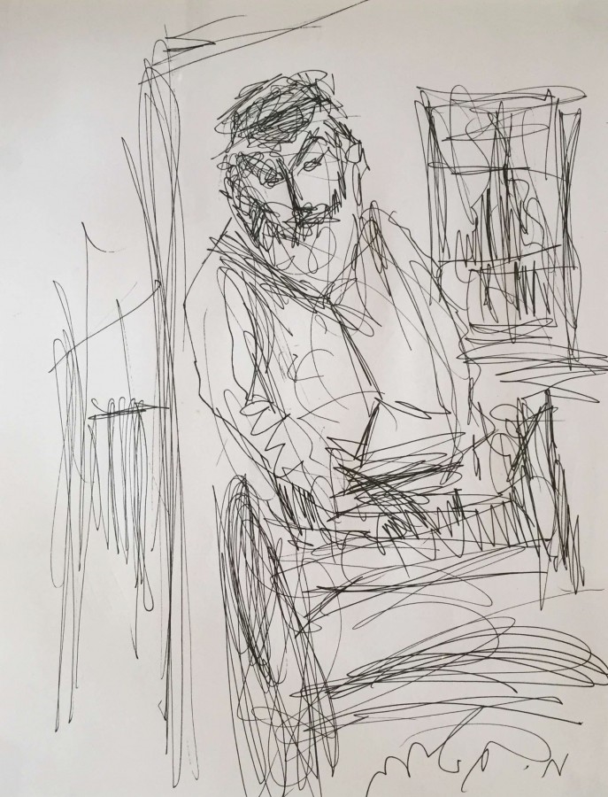 Moshe Bernstein | Jew in the Shtetl | MutualArt