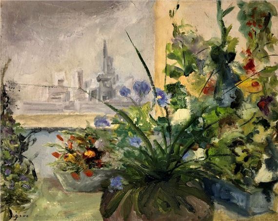 Flowers on the Windowsill by Sima Ben Ari