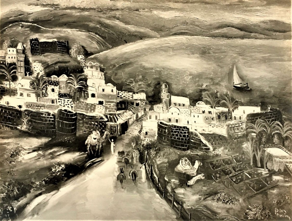 Reuven Rubin | Tiberias (1928) | MutualArt