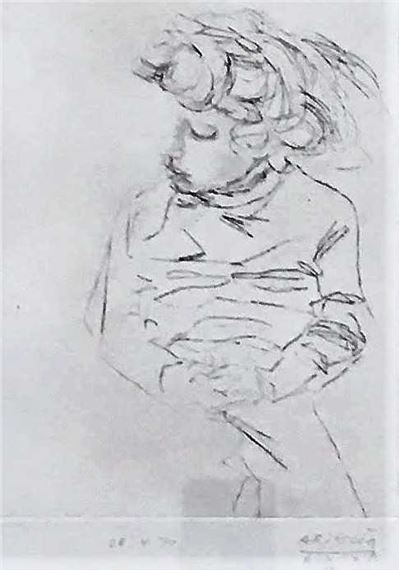 Alba by Avigdor Arikha, 1970