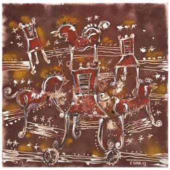 Caballo ensillado - Carlos Vivar