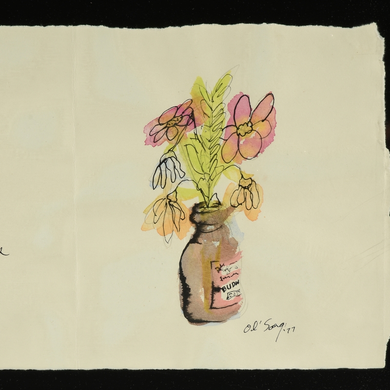 Artwork by James Michael Sorg, Get Well Soon, Made of ink and watercolor on paper