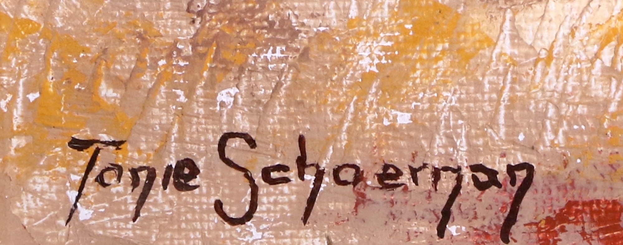 Artwork by Tonie Schoeman, BUSH LANDSCAPE, Made of oil on canvas on board