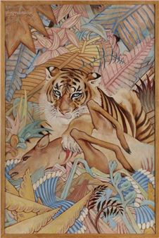 Untitled (Tiger) - Marie-Louise Mammen