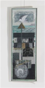 Mike Rennie/Portland/signed and inscribed verso/oil and acrylic on canvas - Mike Rennie