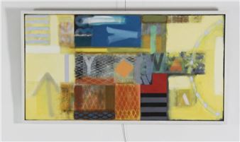 Mike Rennie/Spanish Life/signed and inscribed verso/oil and acrylic on canvas - Mike Rennie