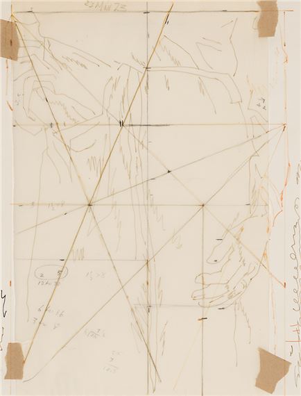 Study for Woman in Bathtub by Alex Colville, 23 Mar 1973