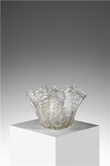 Vase from Medusa series in highly iridescent glass by Ercole Barovier, 1993