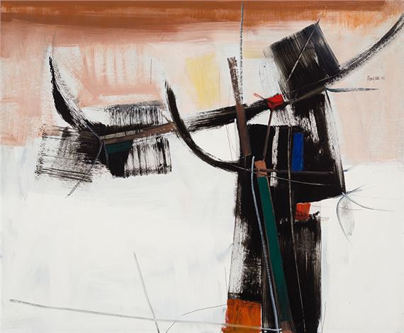 Sans titre by Jean-Guy Mongeau, dated 1961