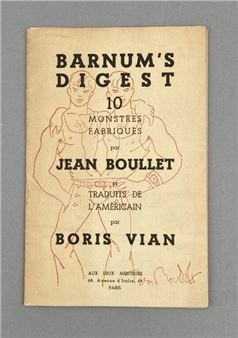 VIAN (Boris) & BOULLET (Jean), Barnum's digest.... - Lot 149 - Lynda Trouvé - Boris Vian