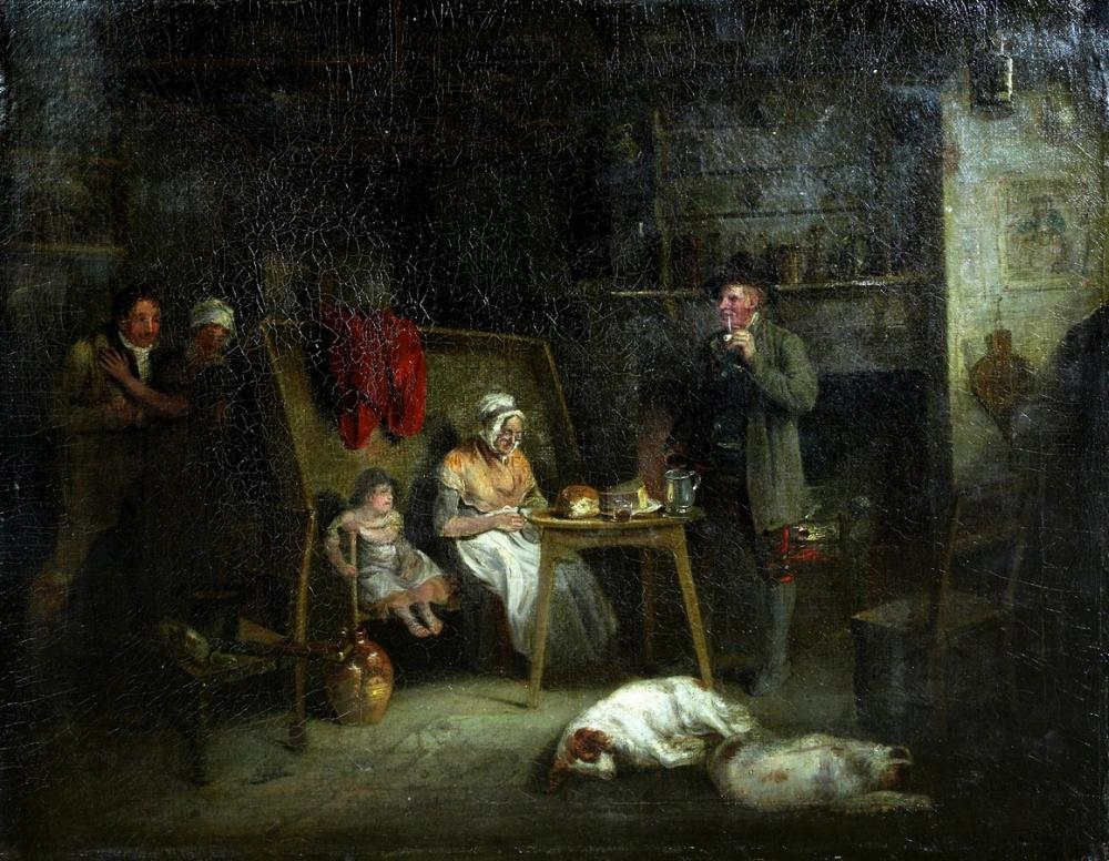 Edward Bird | Edward Bird Tavern Interior oil on canvas | MutualArt