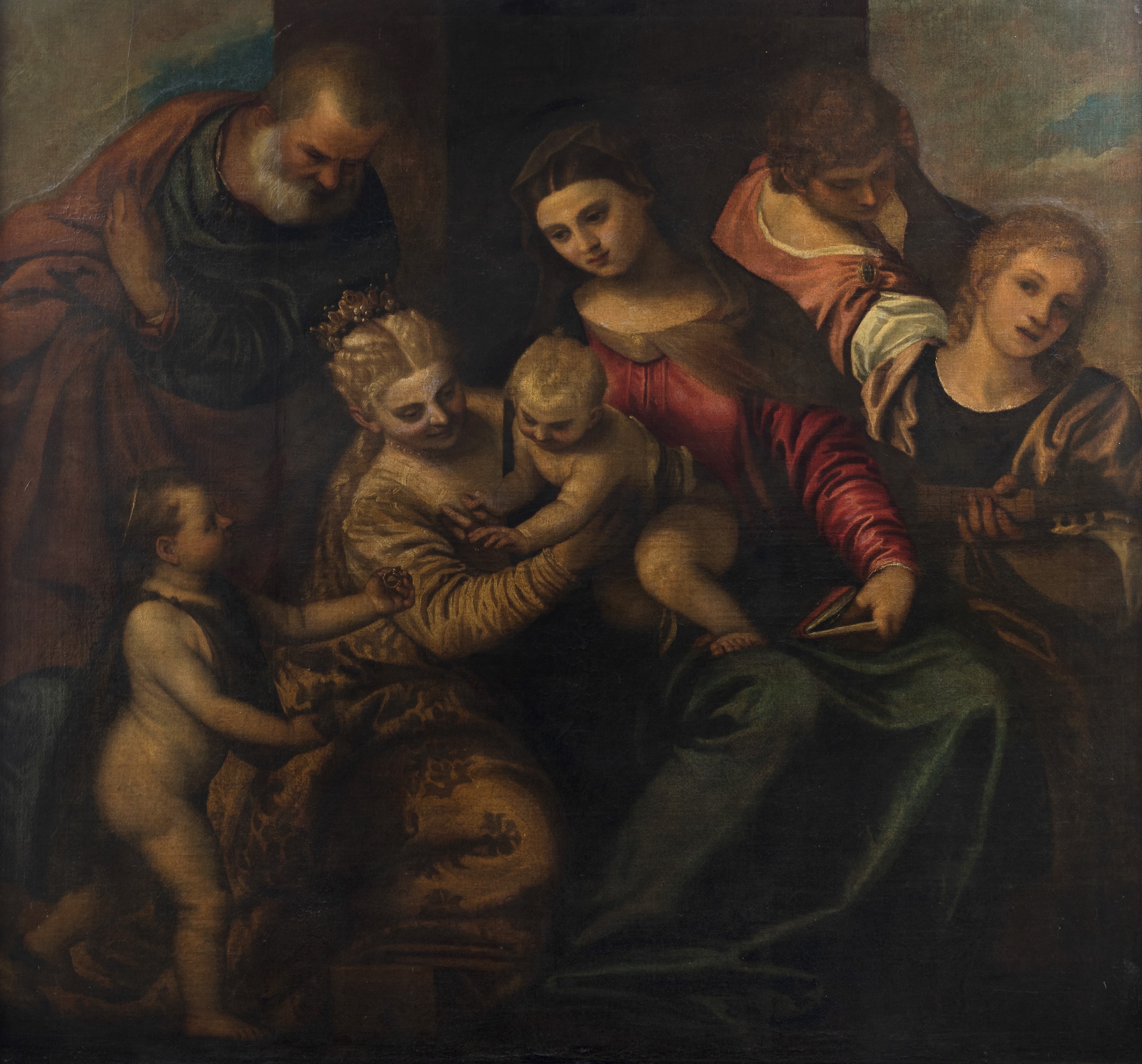 Venetian School, 17th Century | Mystical marriage of Saint Catherine ...