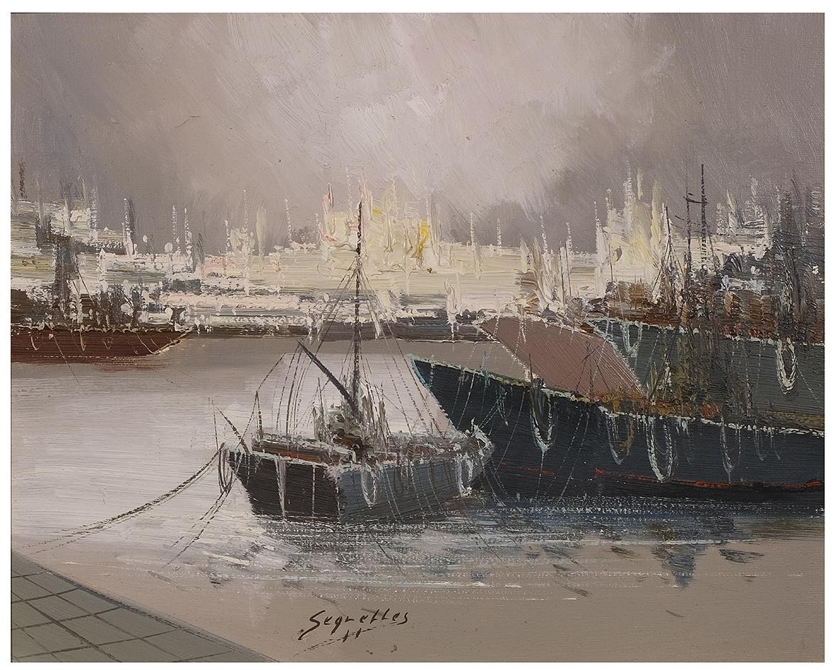 Artwork by Antonio Segrelles, Marina, Made of oil on canvas