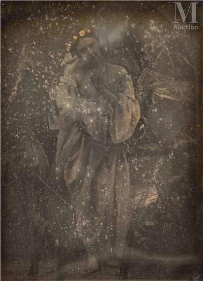 Portrait en pied d’une comédienne by Eugène Durieu, c. 1850