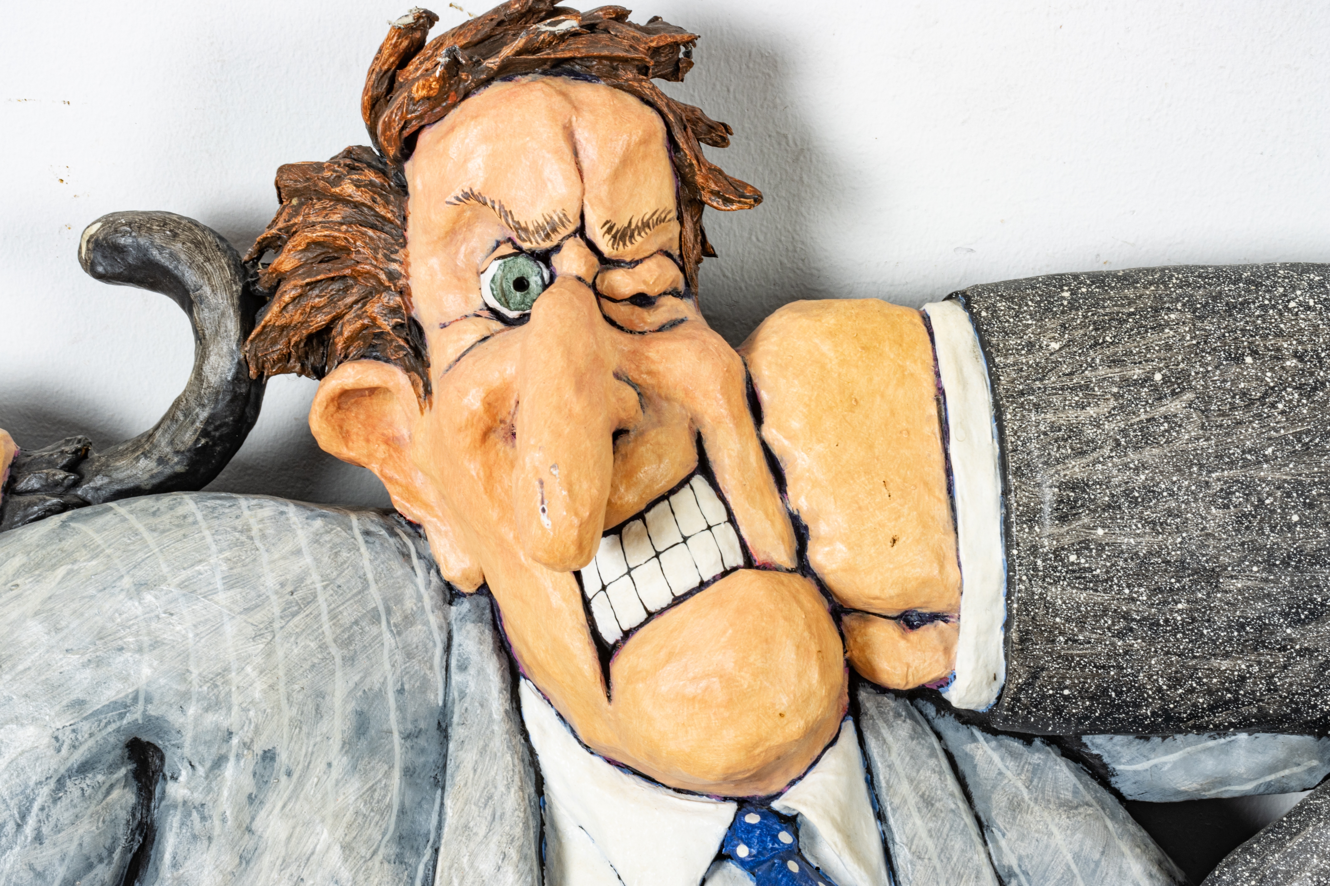 Stephen Hansen | 1950) Papier Mache Wall Sculpture Fracas 1991, H 53 ...