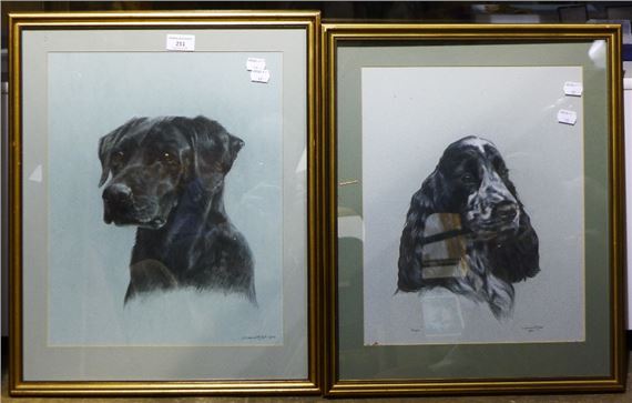 Two Dog Portraits - Sheena McCall