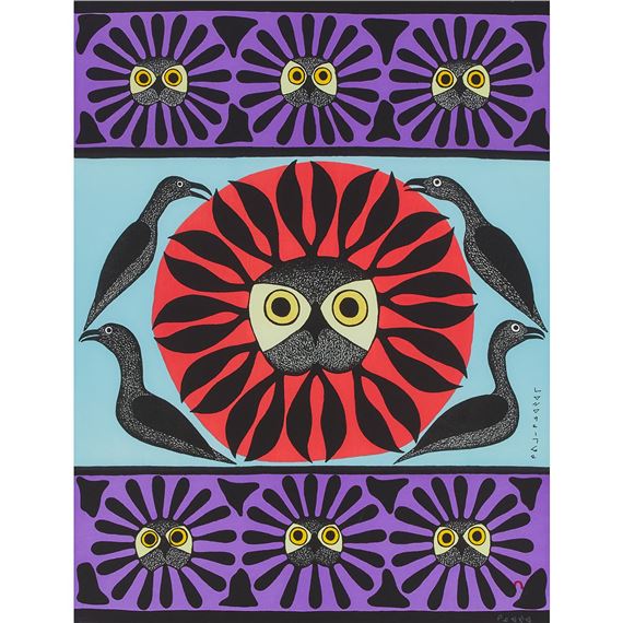 OWL'S TREASURE, 2002 by Kenojuak Ashevak, 2002