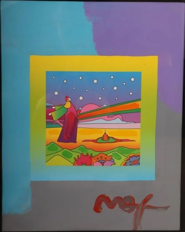 Peter Max | Two Sages with Stars on Blends: Sun and Stars Suite (2006 ...