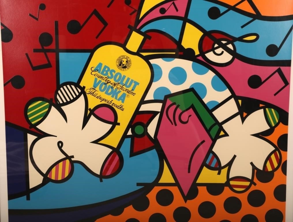 Romero Britto | Absolut Britto II (1993) | MutualArt