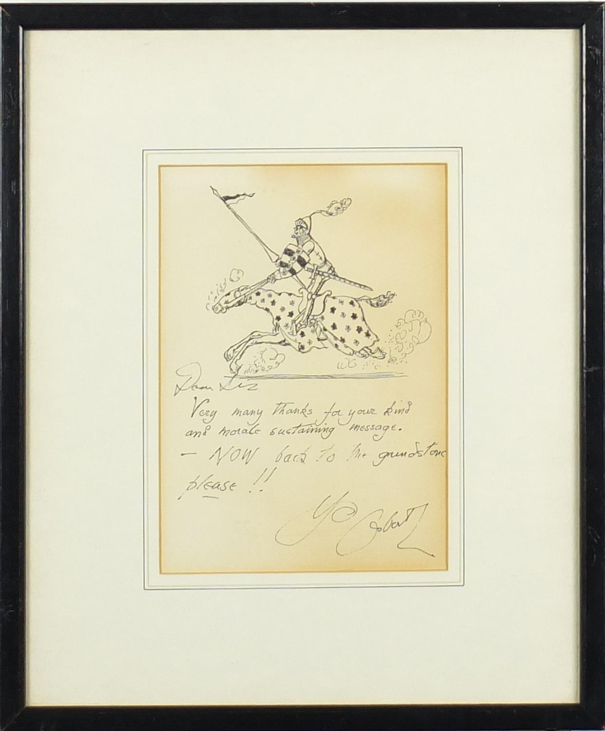 Osbert Lancaster | Osbert Lancaster - Knight on horseback | MutualArt
