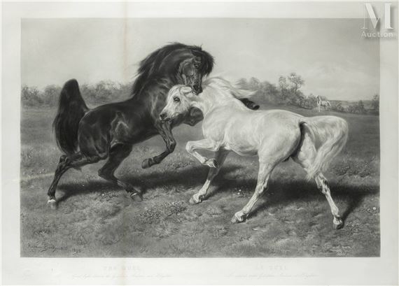 Le Duel by Rosa Bonheur, 1895