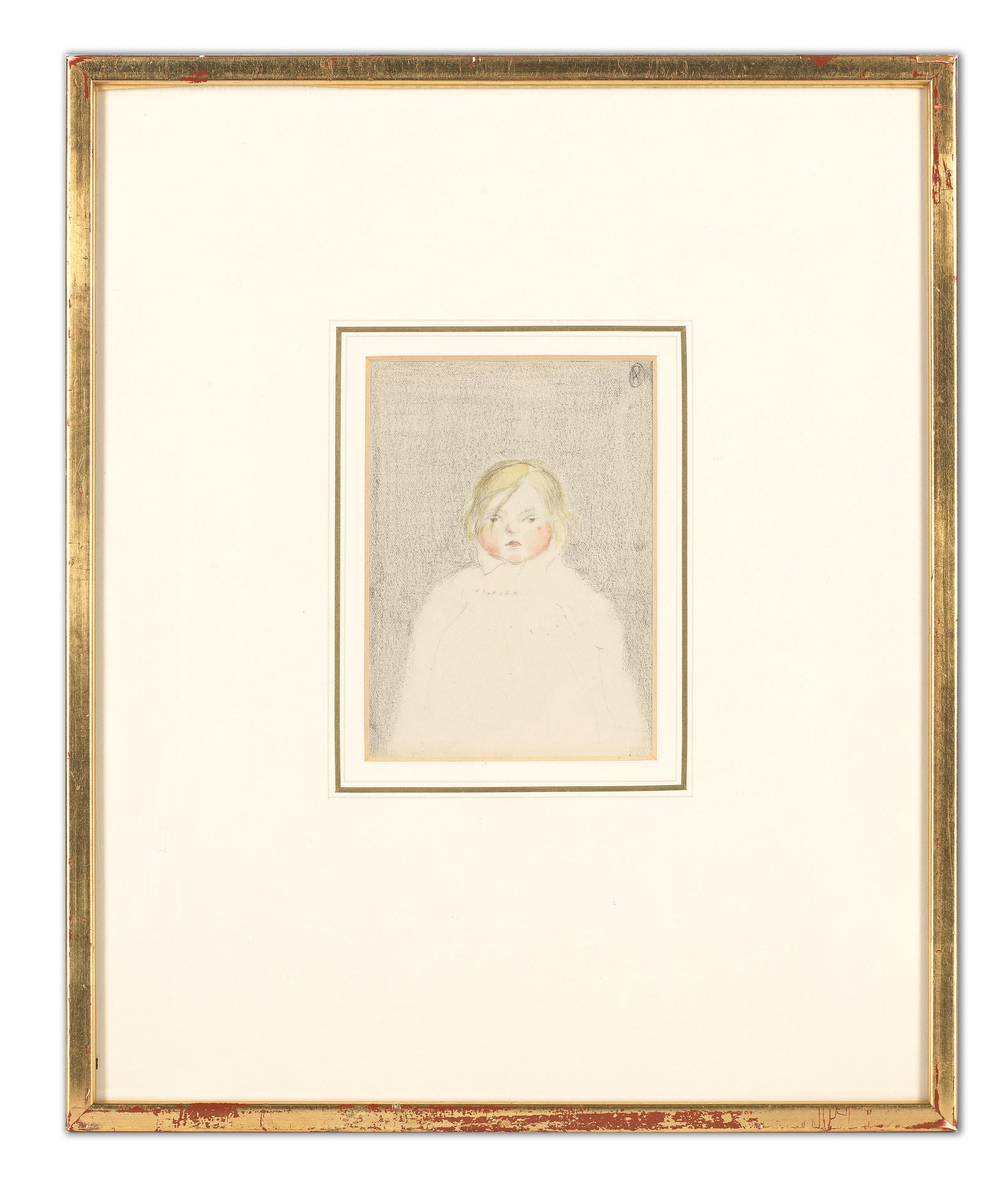 Artwork by Paul Nash, Eileen Demanding the Vote. (Help!), Made of crayon, pencil and watercolour on paper