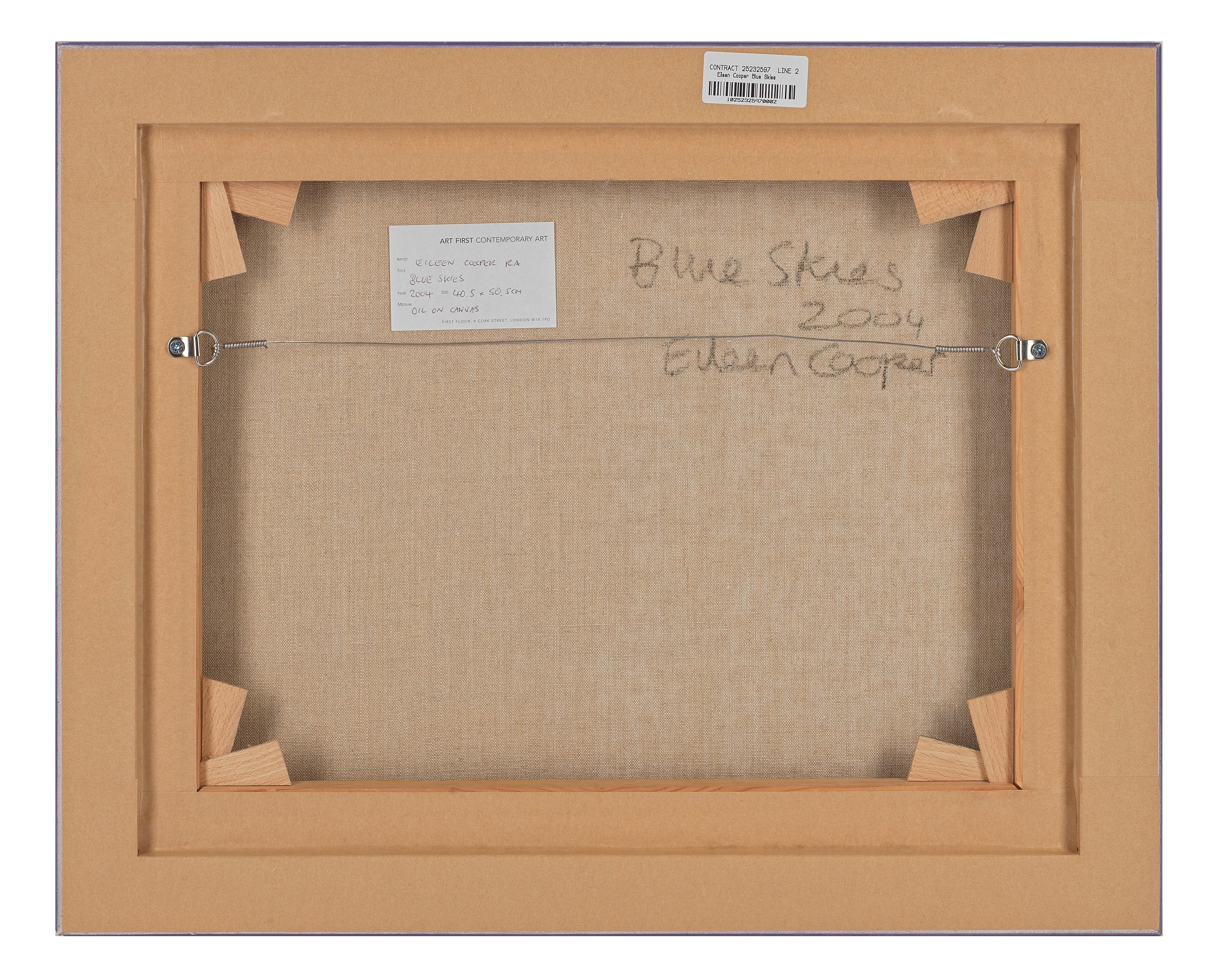 Artwork by Eileen Cooper, Blue Skies, Made of oil on canvas