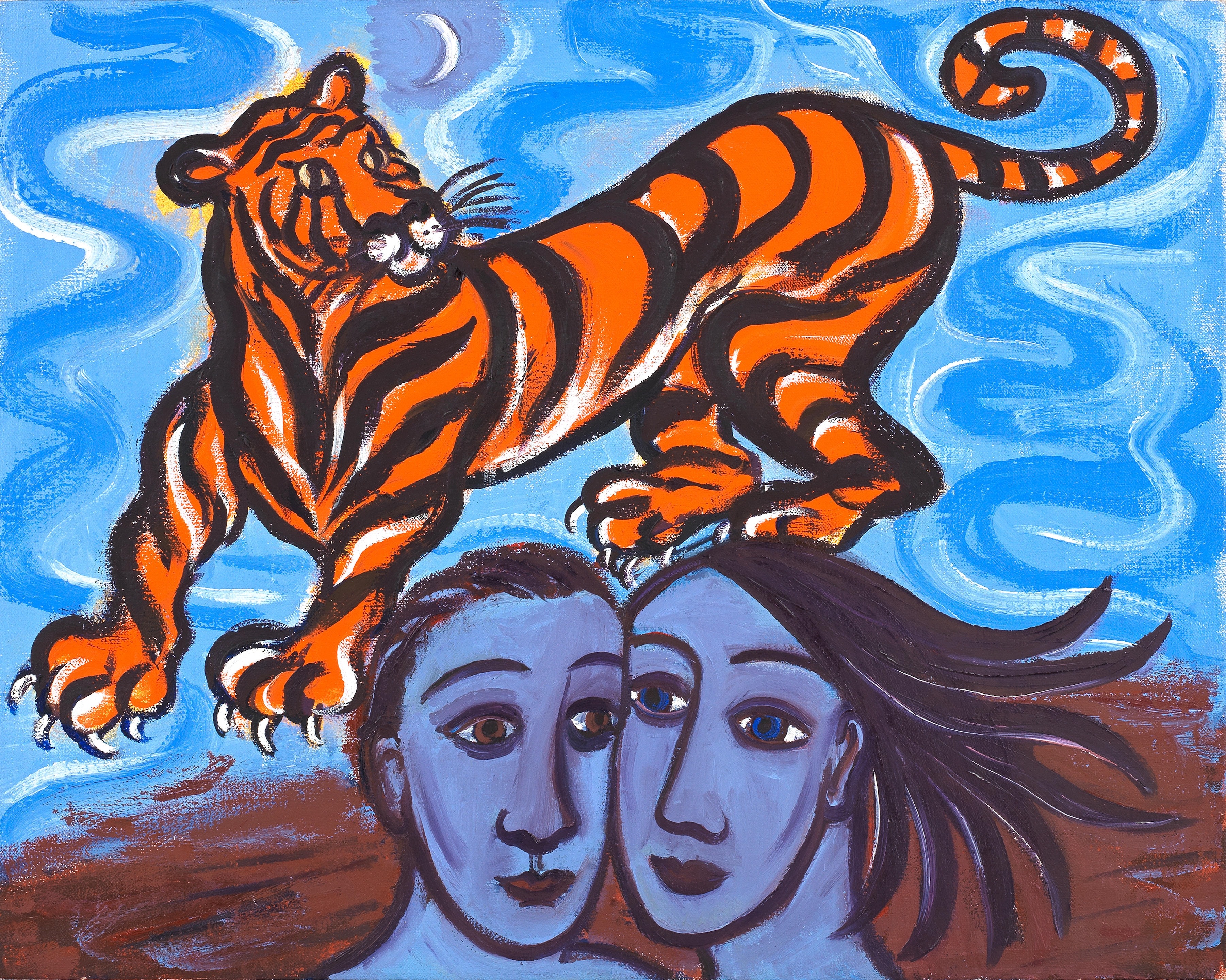 Artwork by Eileen Cooper, Blue Skies, Made of oil on canvas