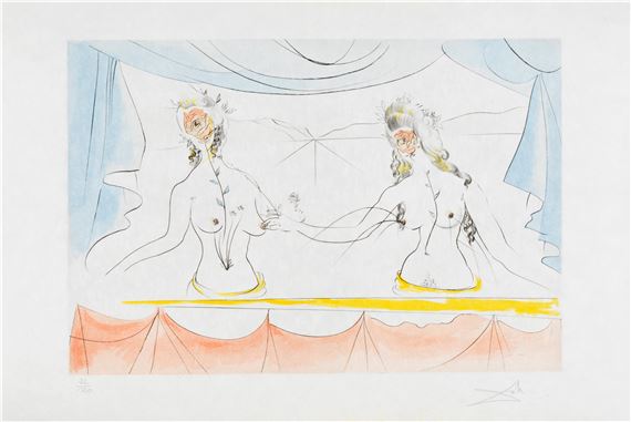 Salvador Dalí | VENUS AU JOUEUR D'ORGUE, 1971 (1971) | MutualArt