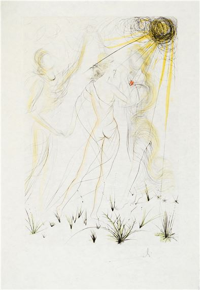 Salvador Dalí | VENUS AU JOUEUR D'ORGUE, 1971 (1971) | MutualArt